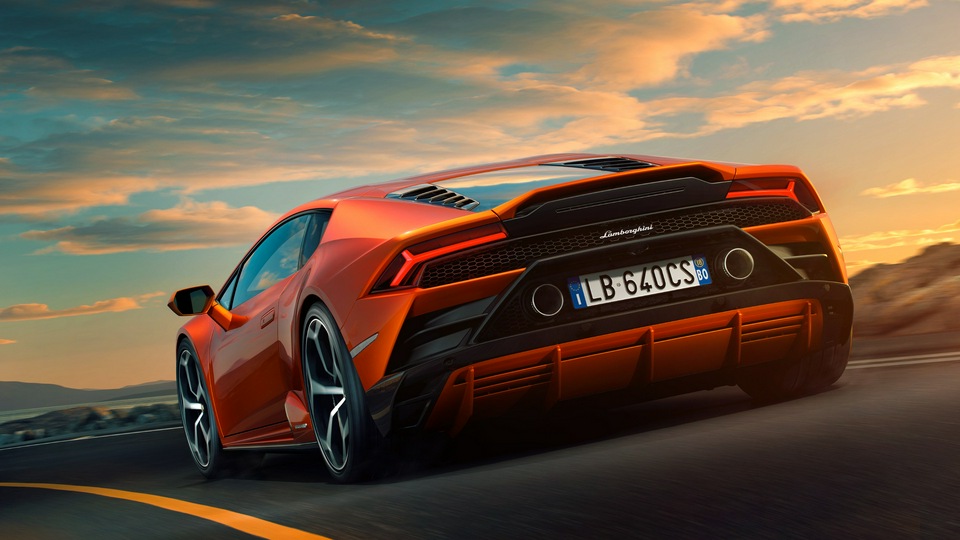 Lamborghini Huracan EVO 10k сзади