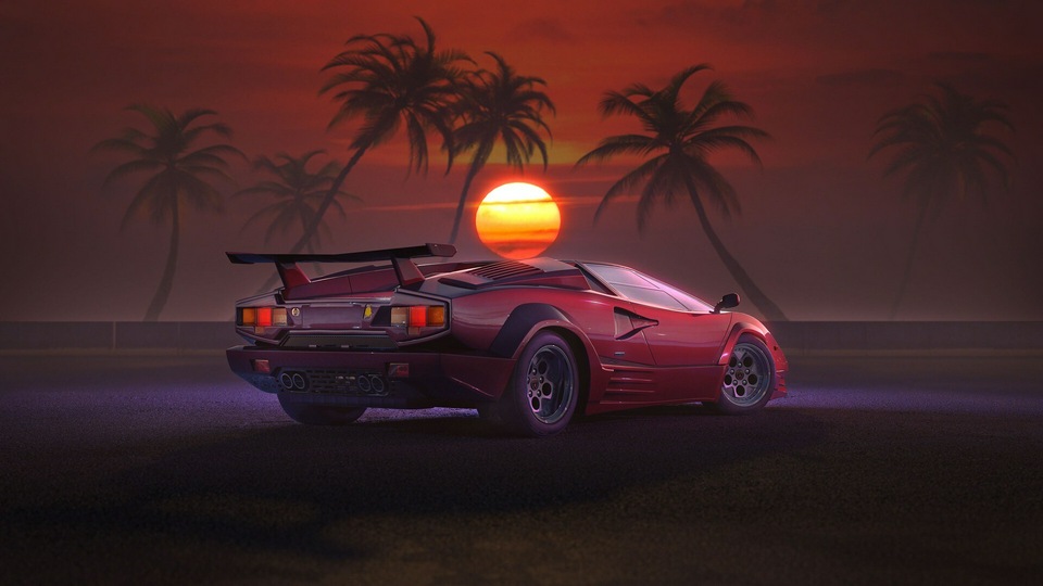 Суперкар Retrowave