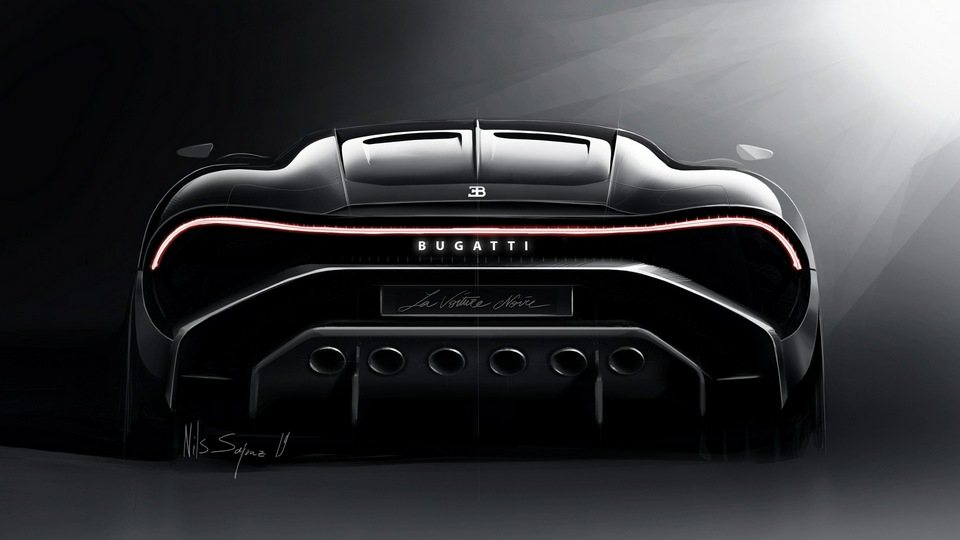 2019 Bugatti La Voiture Noire Вид сзади