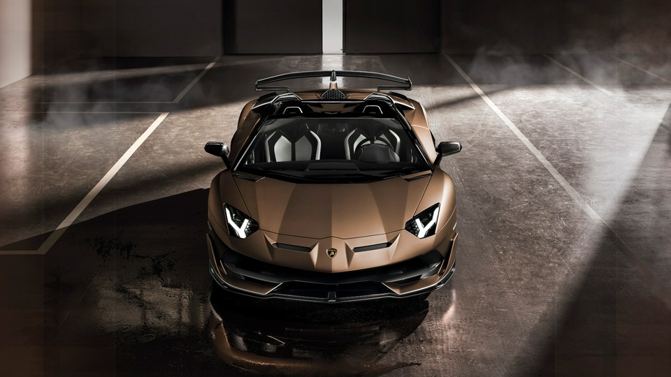 Lamborghini Aventador SVJ Родстер 2019 спереди