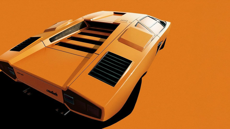 Цифровое искусство Lamborghini Countach 5k