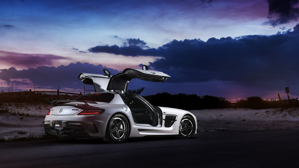 Renntech Mercedes Benz Sls Черная серия 4k