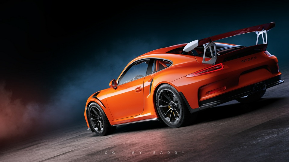 Porsche 911 GT3 Rs Задний Cgi