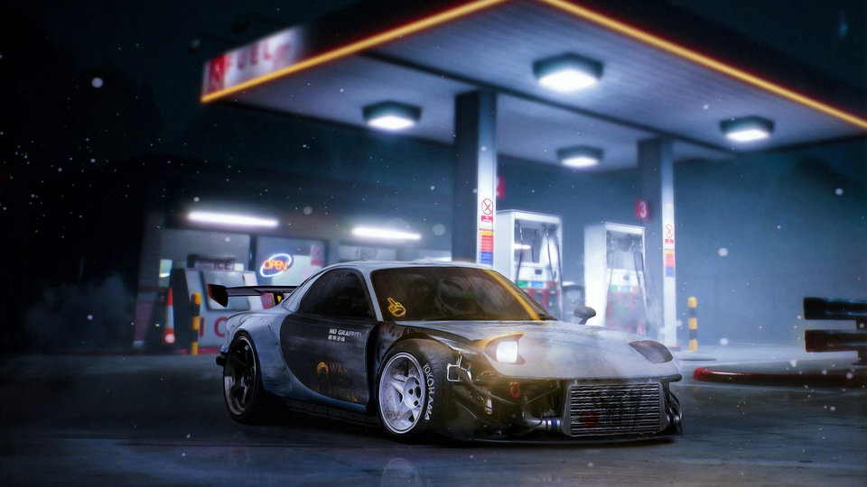 Mazda Rx7 Cgi Art 4k