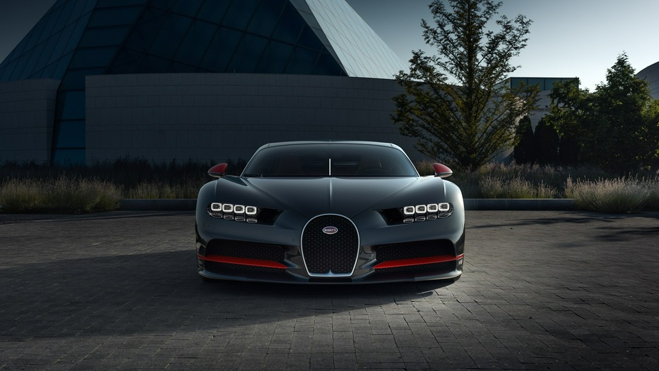 Передняя часть Bugatti Chiron CGI