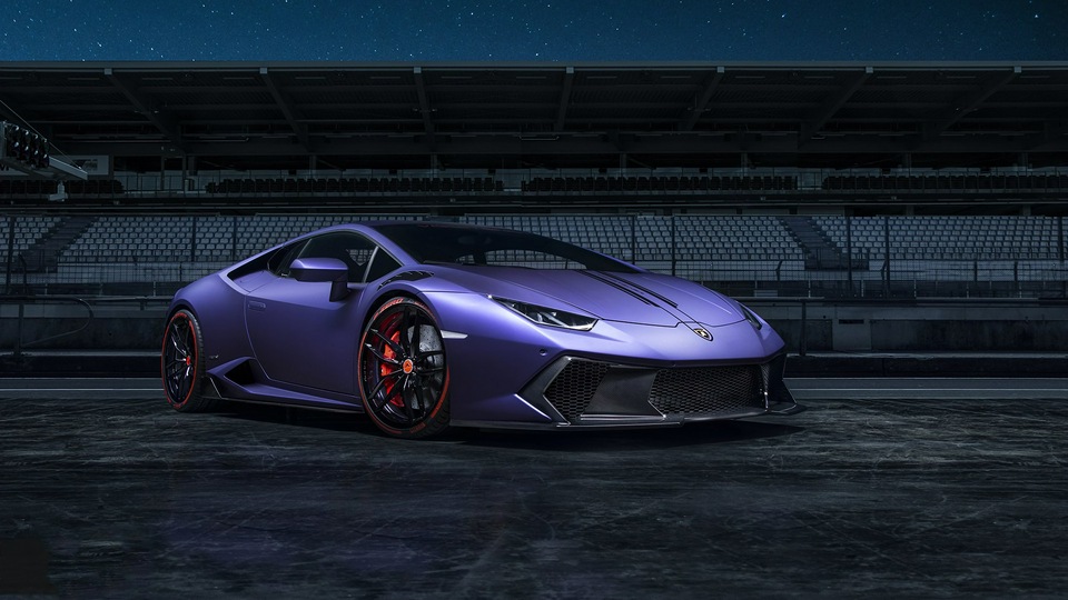 Фиолетовый Lamborghini 4k 2019