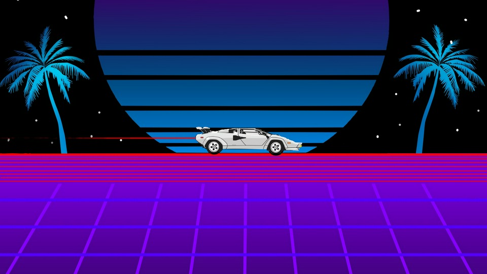 Lamborghini Countach Ретро