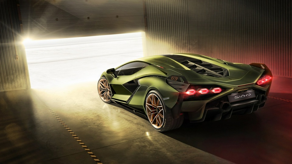 Lamborghini Sian 2019 8k сзади