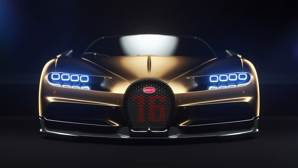 Передняя часть Bugatti Chiron