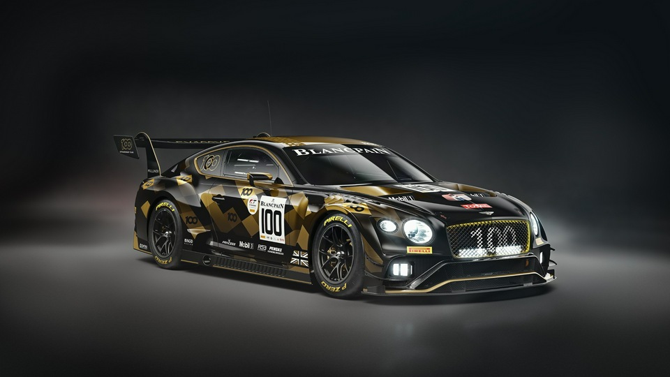 2020 Bentley Continentals GT3 Вид спереди 8k