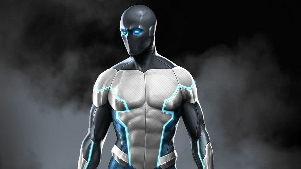 Концептуальный дизайн персонажа супергероя