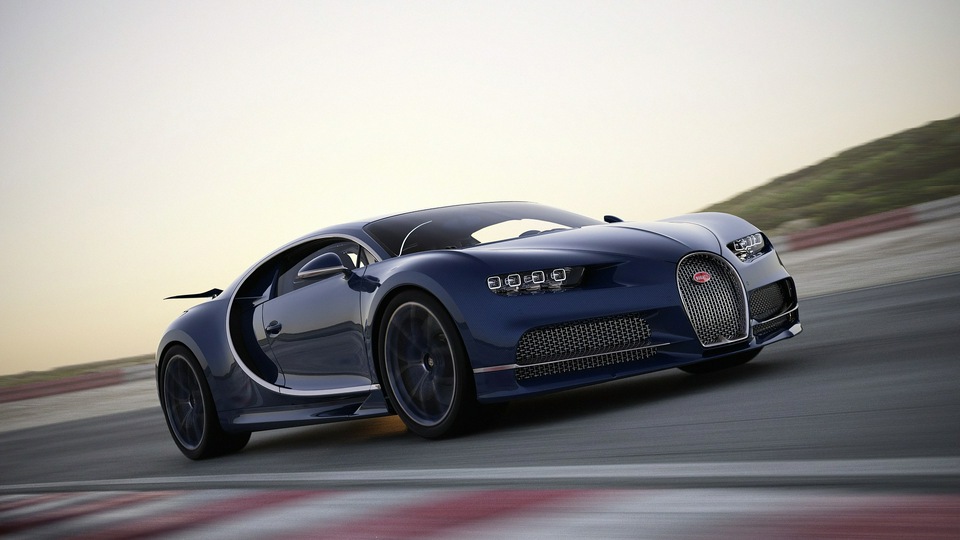 Передняя часть Bugatti Chiron 2019