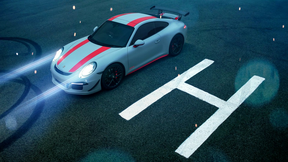 Porsche 911 Carrera GTS Вид сверху