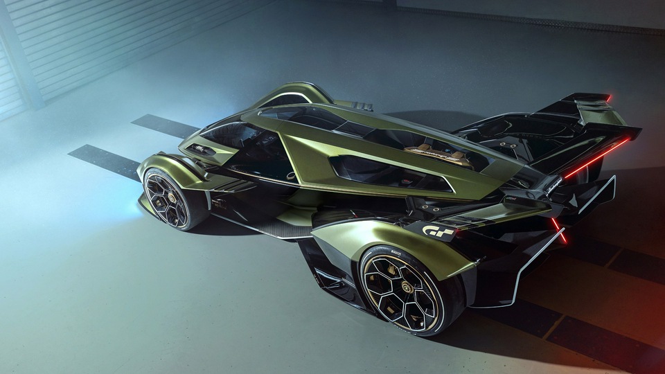 2020 Lamborghini Lambo V12 Vision Gran Turismo Вид сверху