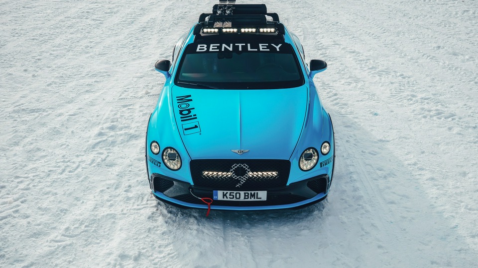 Ледовая гонка Bentley Continental Gt 5k