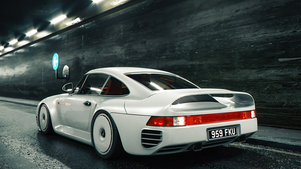 Прототип Porsche 959 Grb 4k