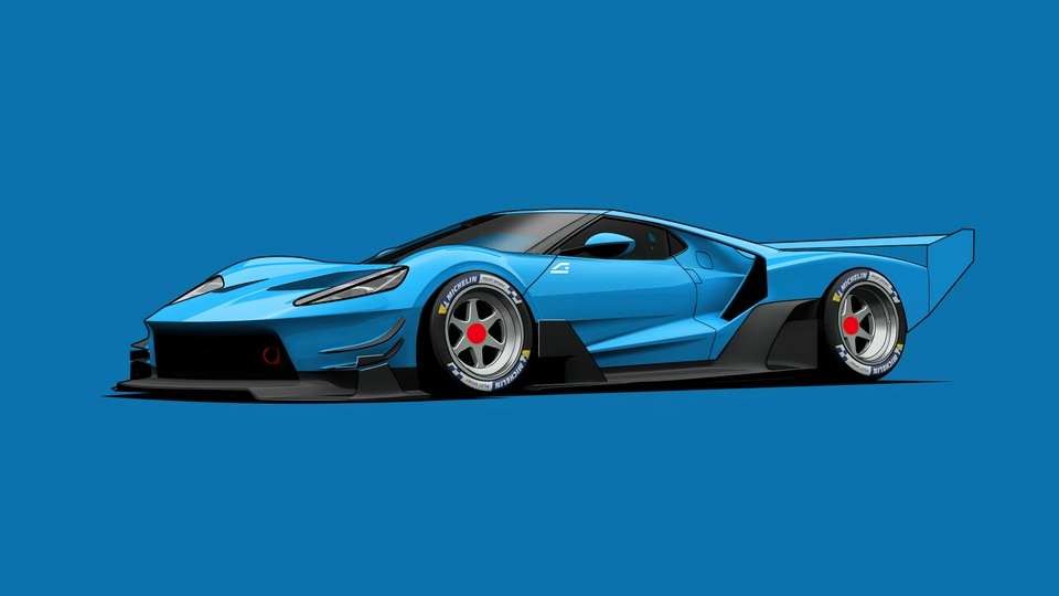 Ford GT C Vgt Минимальный 4k