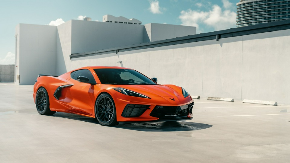 Vossen Orange C8 Corvette 8k