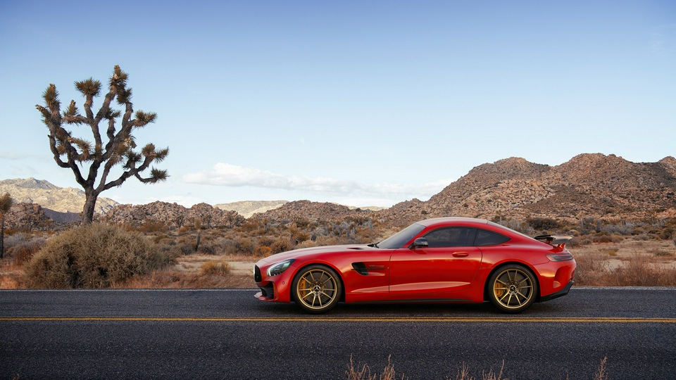 Mercedes Benz Amg Gt R Вид сбоку 4k