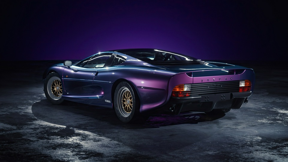 Jaguar XJ 220 Фиолетовый 4k