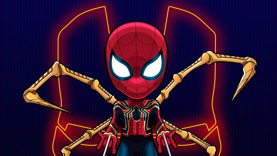 Искусство Железного человека-паука 4k