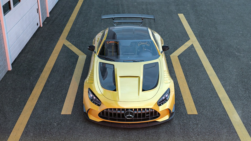 Mercedes Amg Gt Черная серия 4k