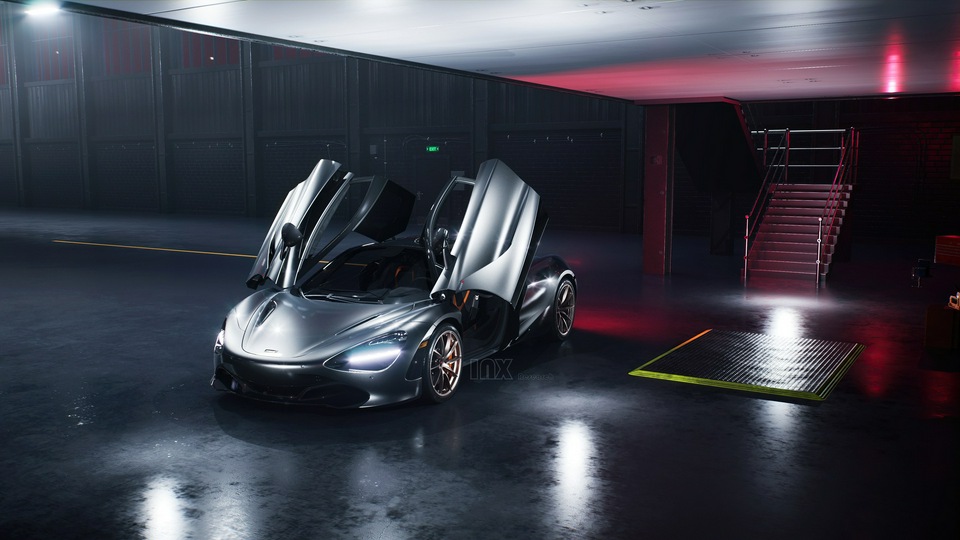 Внешний вид Mclaren 720s спереди 5k