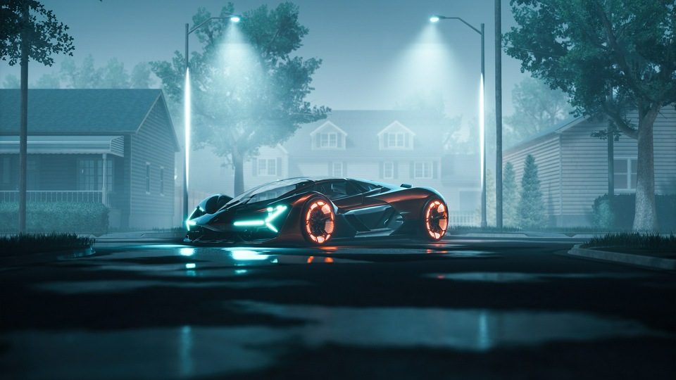 Концепт-арт Lamborghini Terzo Millennio 5k