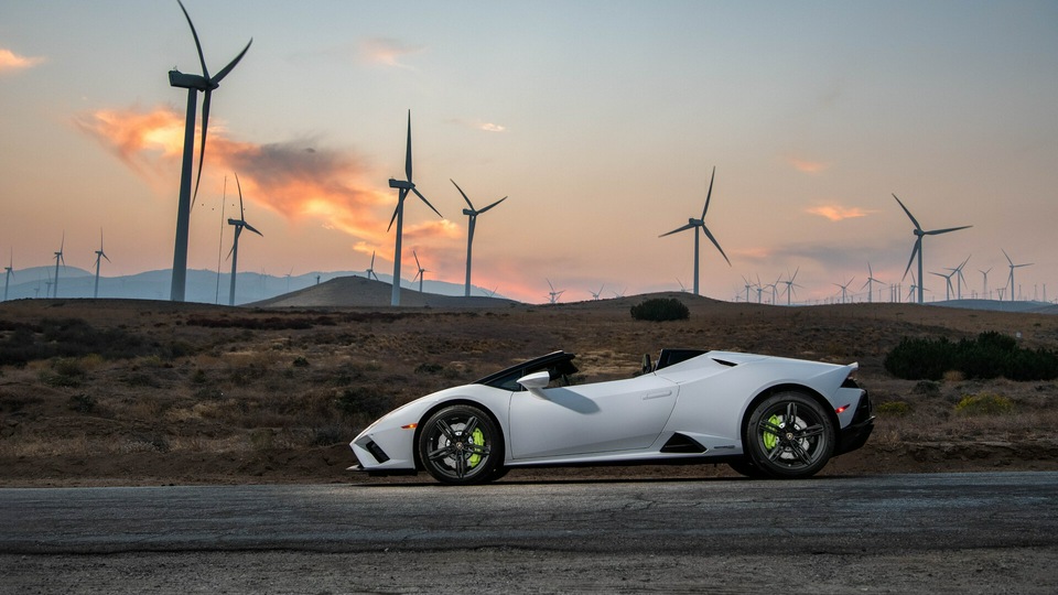 2021 Lamborghini Huracan Evo Rwd Spyder Вид сбоку 8k