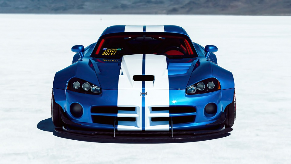 Dodge Viper широкофюзеляжный 4k