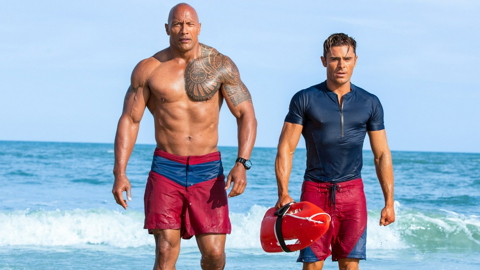 Дуэйн Джонсон и Зак Эфрон в Baywatch 5k