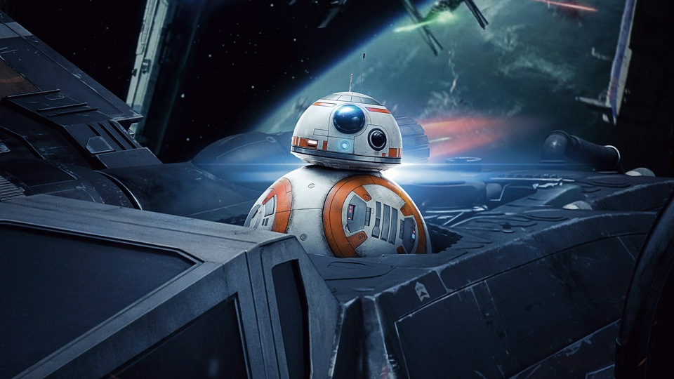 BB8 в Звездных войнах Последний джедай 5k