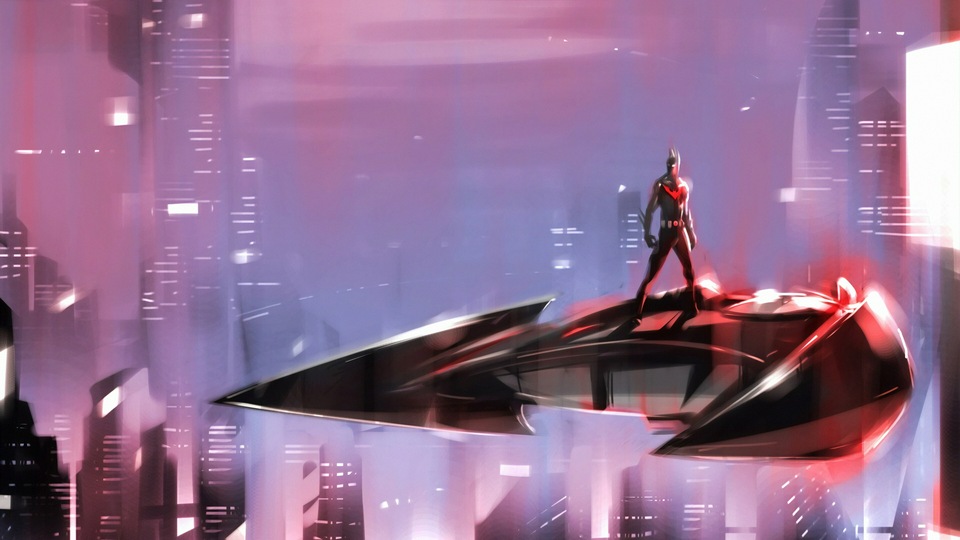 Batman Beyond на Batpod