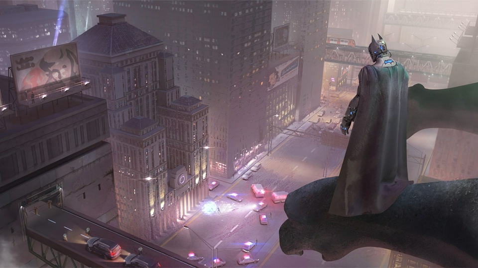 Бэтмен на крыше