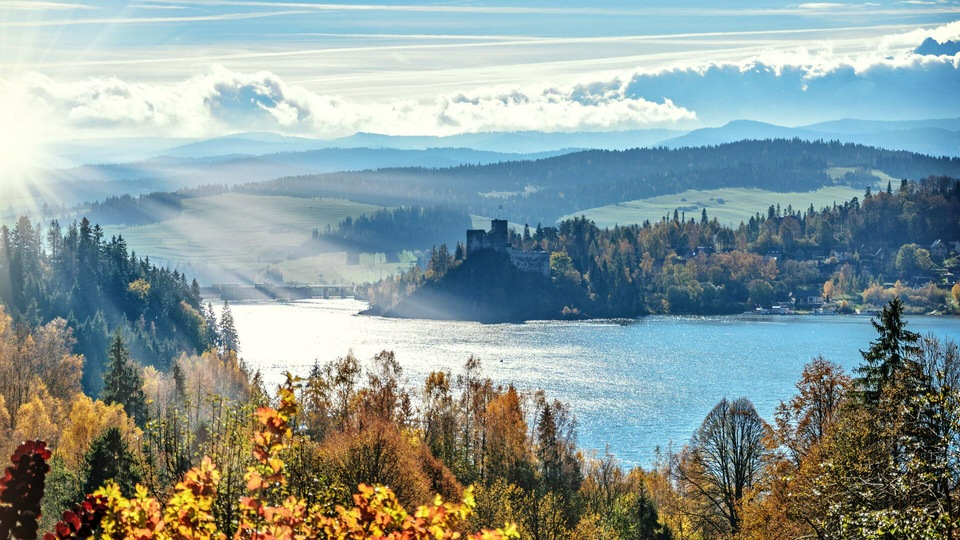 Облака Осеннее небо 5k