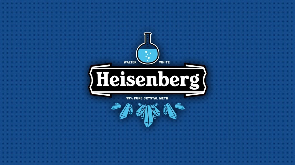 Напиток с логотипом бренда Heisenberg