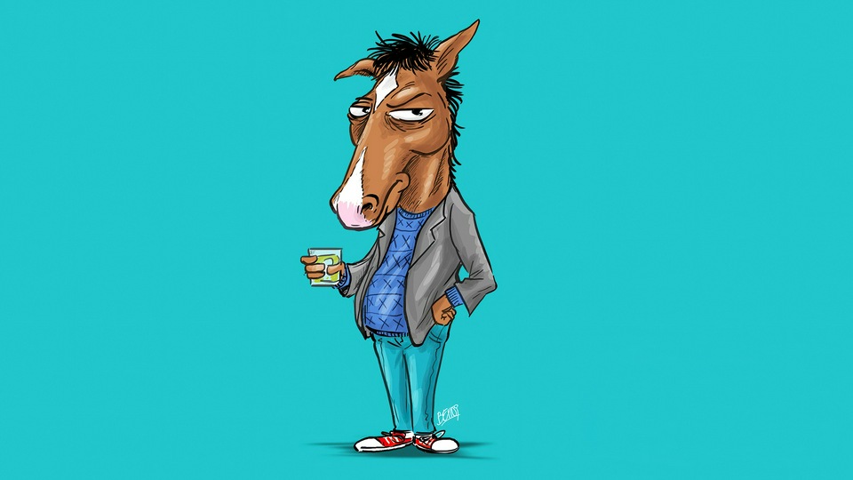 Bojack Horseman Минимальный 4k