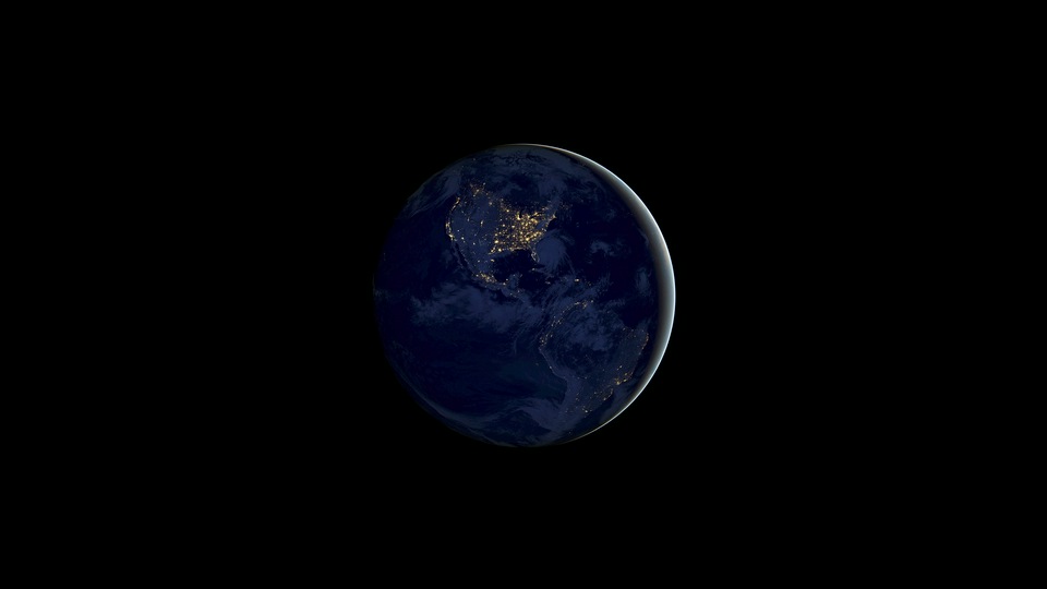 IOS 11 Earth Night 4k