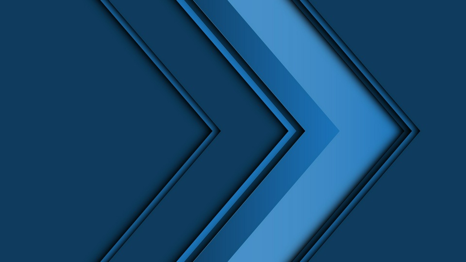 Абстрактная стрелка 3d синяя 5k