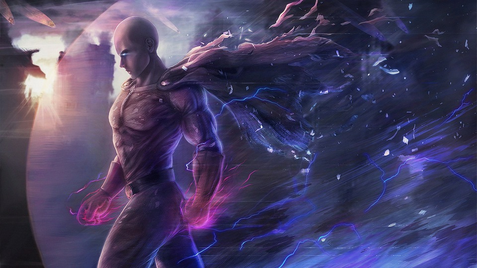 Произведение искусства Сайтамы One Punch Man