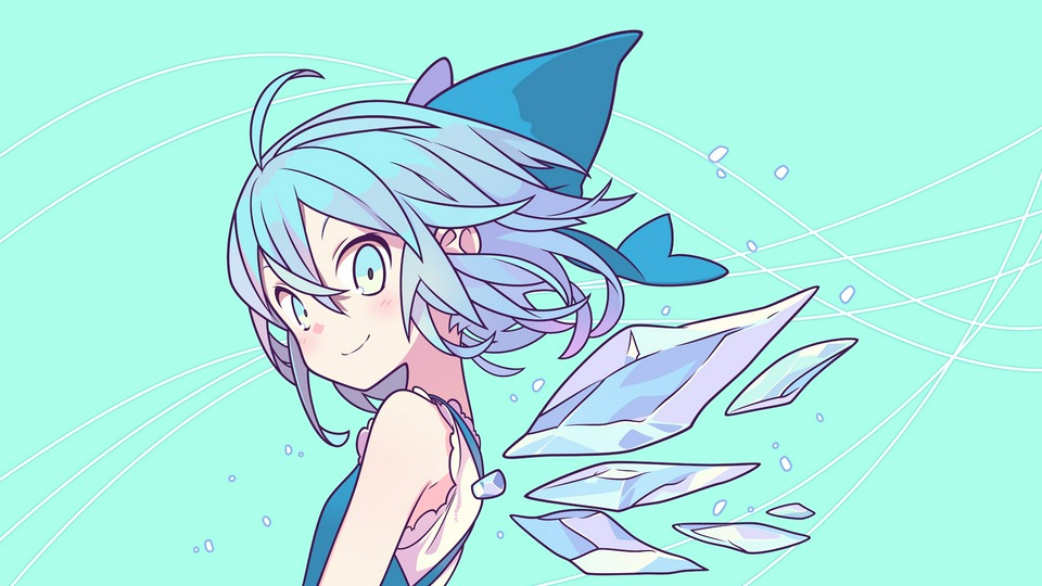 Крылья Touhou Cirno 8k