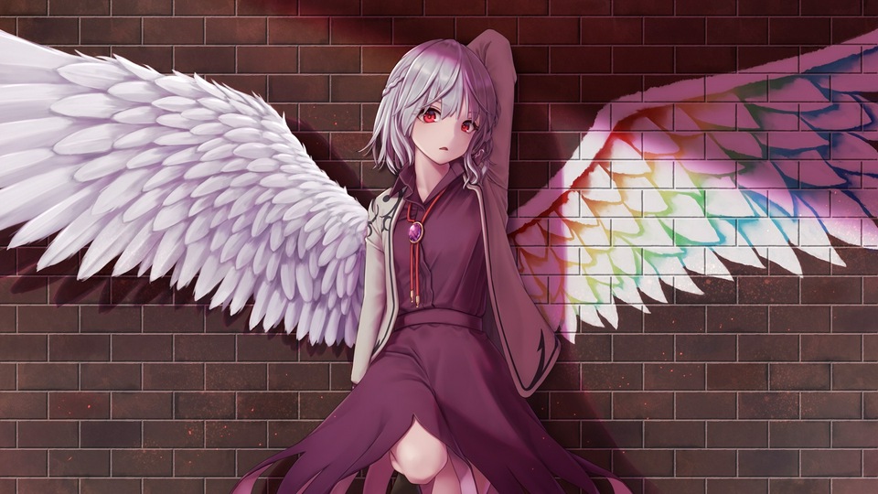 Аниме Touhou Sagume Kishin Крылья