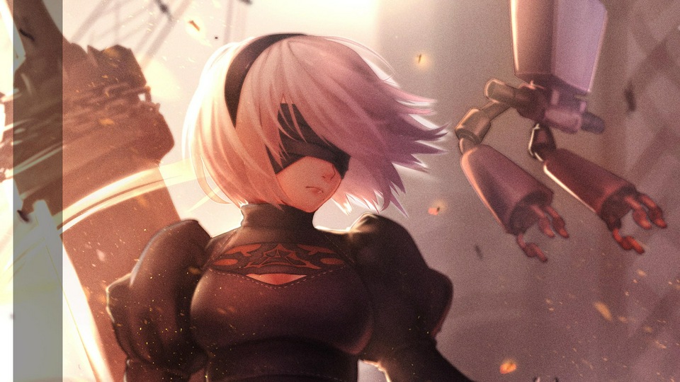 2b Nier Automata Цифровое искусство