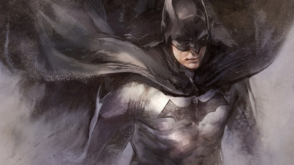 Эскиз рисунка Бэтмена