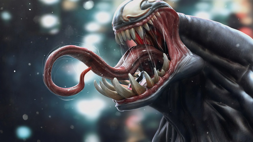 Venom 3d Art Искусство языка 4k