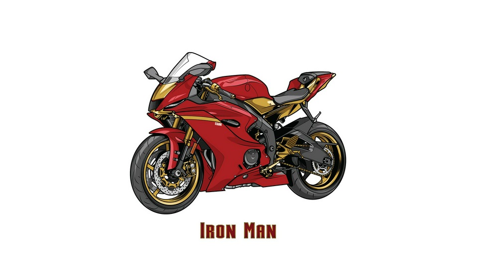 Кроссовер Iron Man Marvel Yamaha R6