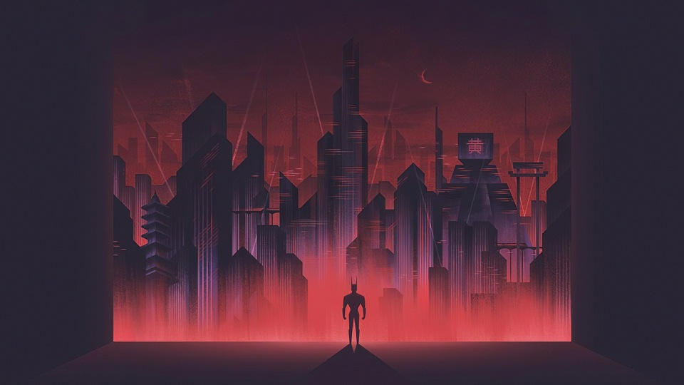 Бэтмен Готэм Неон