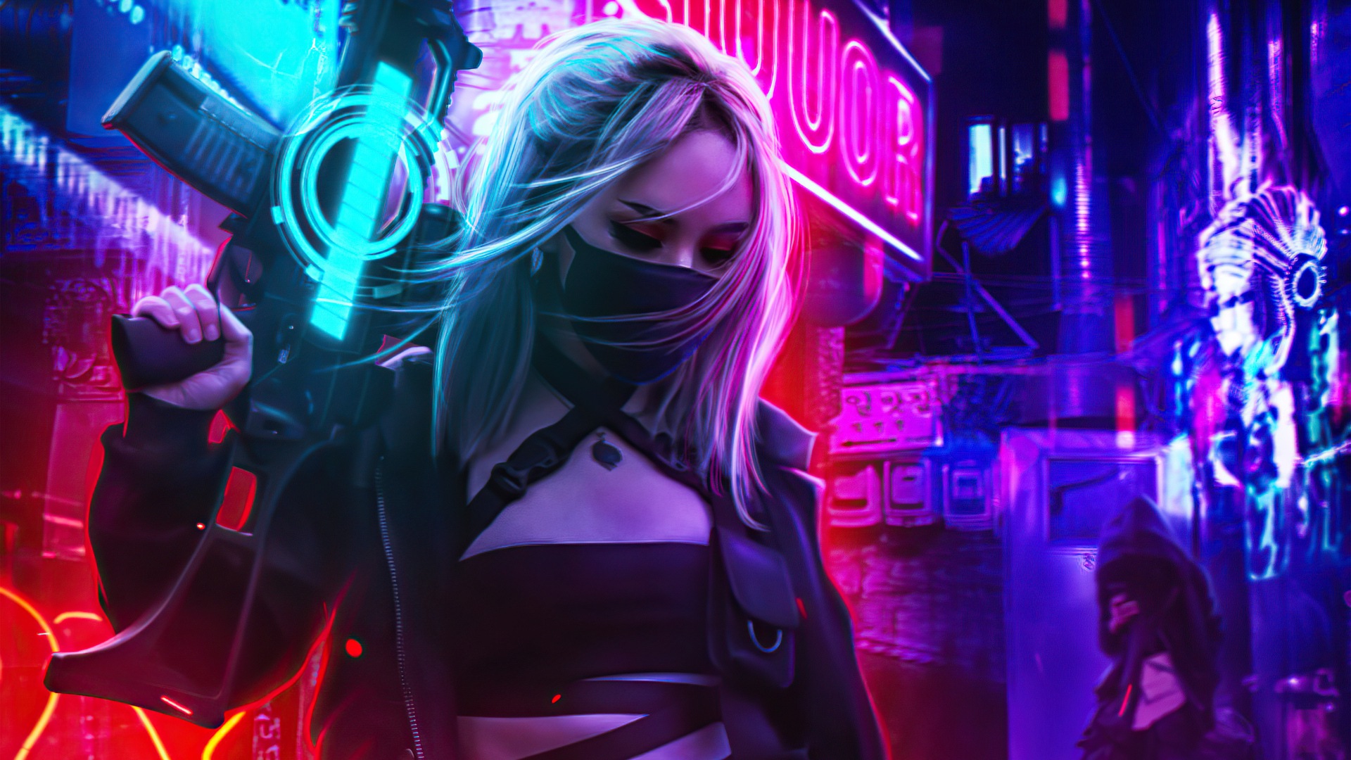 Cyberpunk girls wallpaper 4k фото 6