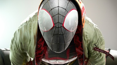 Майлз Моралес Человек-паук Арт 4k