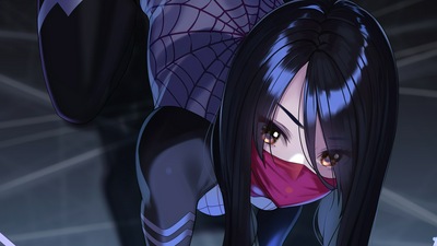 Персонаж Silk Marvel 4k